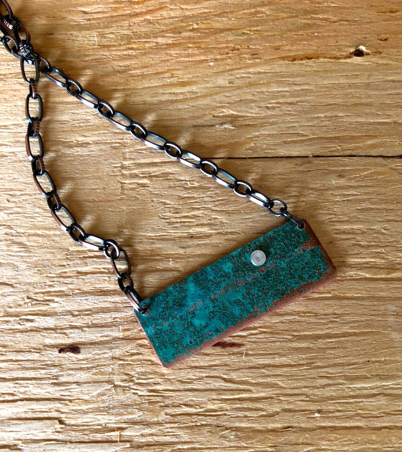 Copper necklace Recycled Jewelry Handmade copper Jewelry Etsy