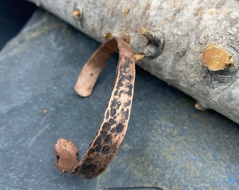 Copper Cuff Bracelet - Recycled Jewelry  - Handmade copper Jewelry - copper pipe- recycled bracelet - mens jewelry