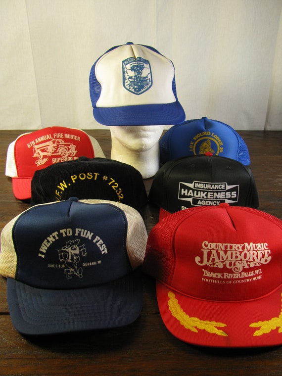 7 WISCONSIN Themed Trucker Hats