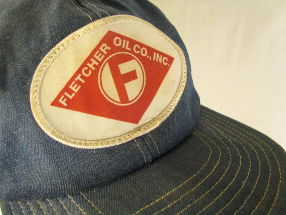 Fletcher Oil Company Vintage Denim Trucker Hat