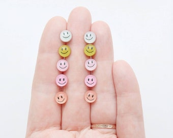 Glitter Smiley Face Earrings