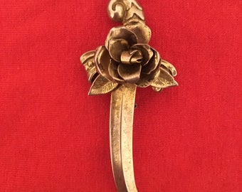 Vintage sword brooch