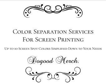 Color Separation Services for Simulation Screen Printing
