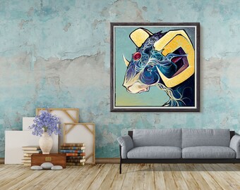Ram - By Kaitlin Flury - Reproduction Fine Art Print
