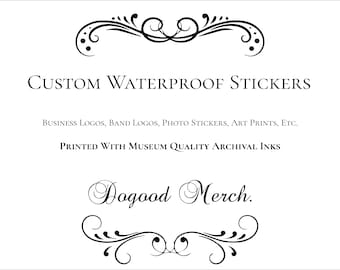 Custom, Full Color Waterproof Stickers