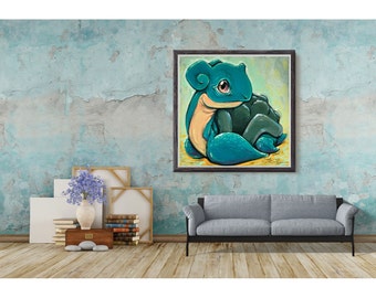 Lapras - By Kaitlin Flury - Reproduction Fine Art Print