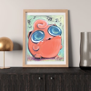 Jiggly Puff - By Kaitlin Flury - Reproduction Fine Art Print