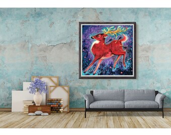 3 of Swords - By Kaitlin Flury - Reproduction Fine Art Print