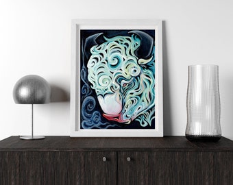 Bison - By Kaitlin Flury - Reproduction Fine Art Print