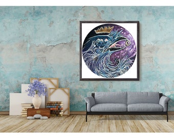 Selenophile - By Kaitlin Flury - Reproduction Fine Art Print