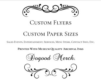 Custom, Personalized Flyers