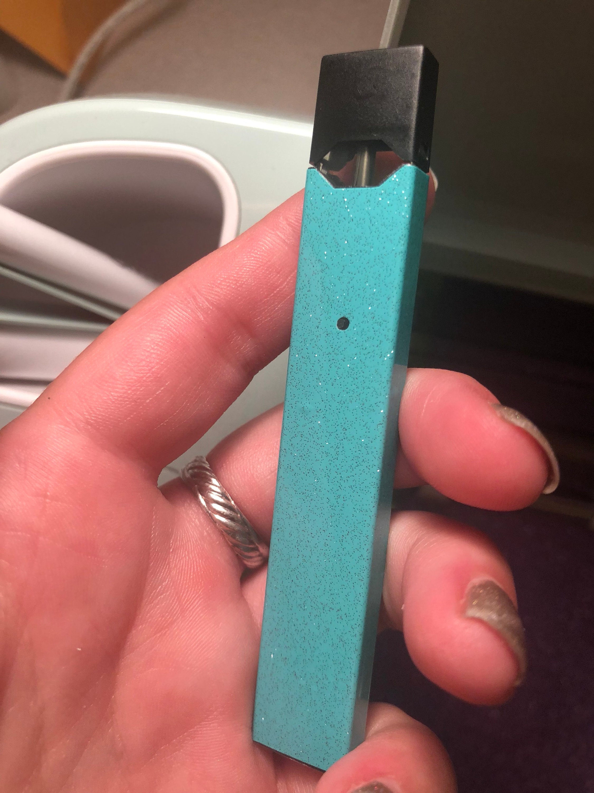Juul skinicy blue sparkle Etsy