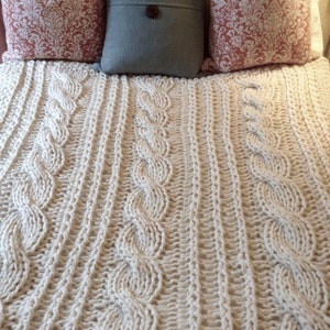 Grace Harbour Cable Blanket Pattern