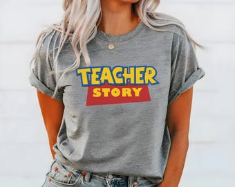 Toy Story Lehrer Shirt | Disneyland Disneywelt | Zurück in die Schule | Lehrer Geschenk | Thema Grade Level Shirt | Übergröße | 2345