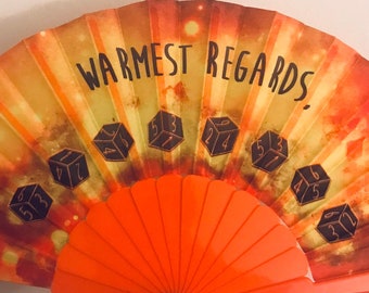 Warmest Regards - Fireball Spell - Handheld Fan