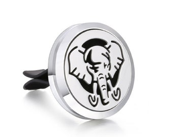 Elephant Aromatherapy Car Vent Clip Diffuser Stainless Steel