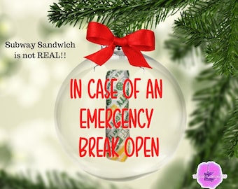 SUBWAY SANDWICH Ornament