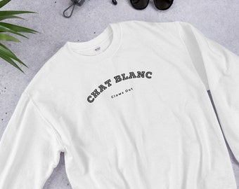 Chat Blanc Etsy