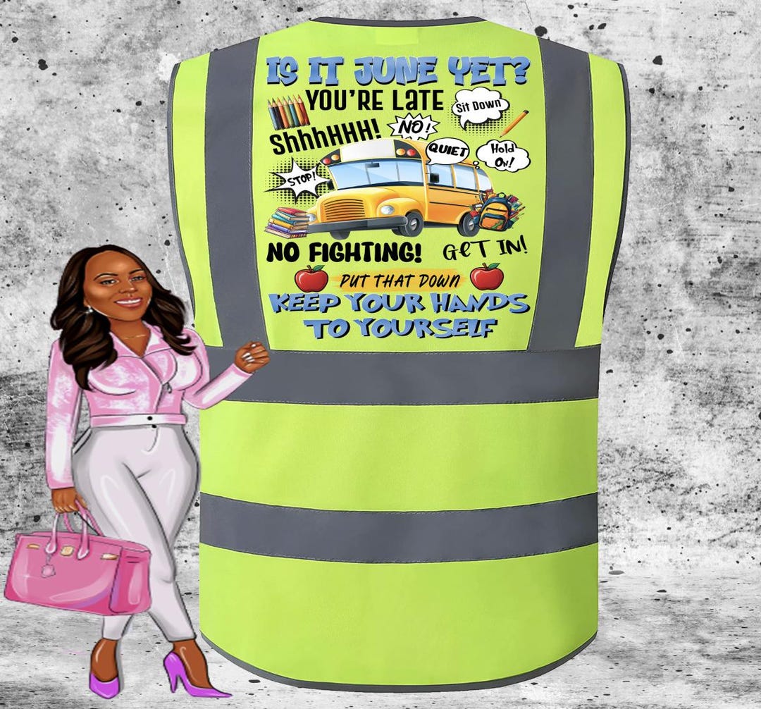 Bus Driver Monitor Reflector Safety Vest - Etsy