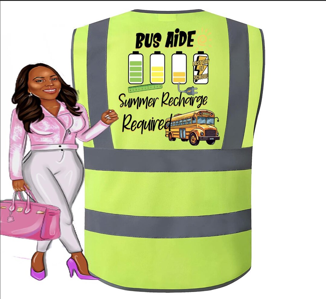 Bus Driver Monitor Reflector Safety Vest - Etsy