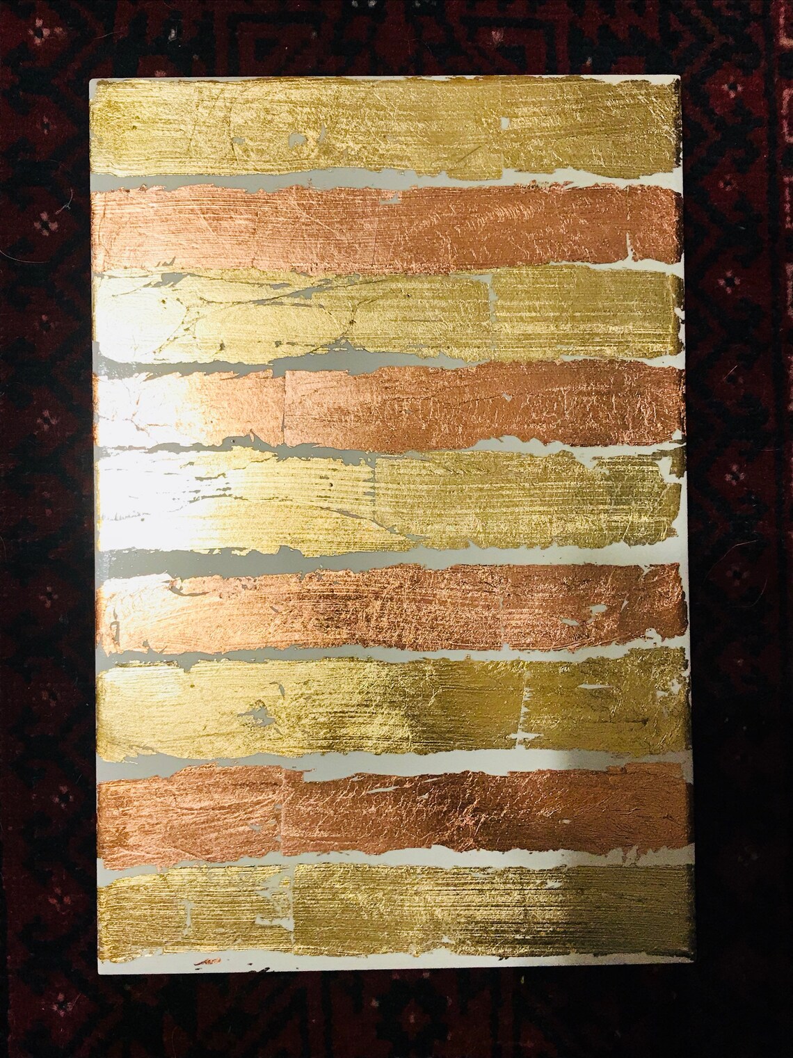 Gold leaf wall tile Etsy