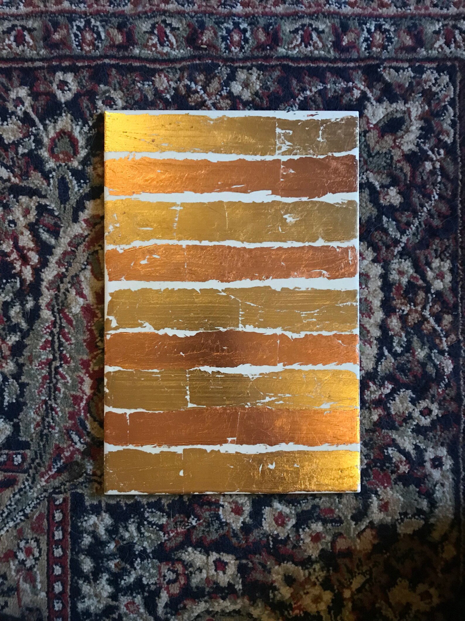 Gold leaf wall tile Etsy