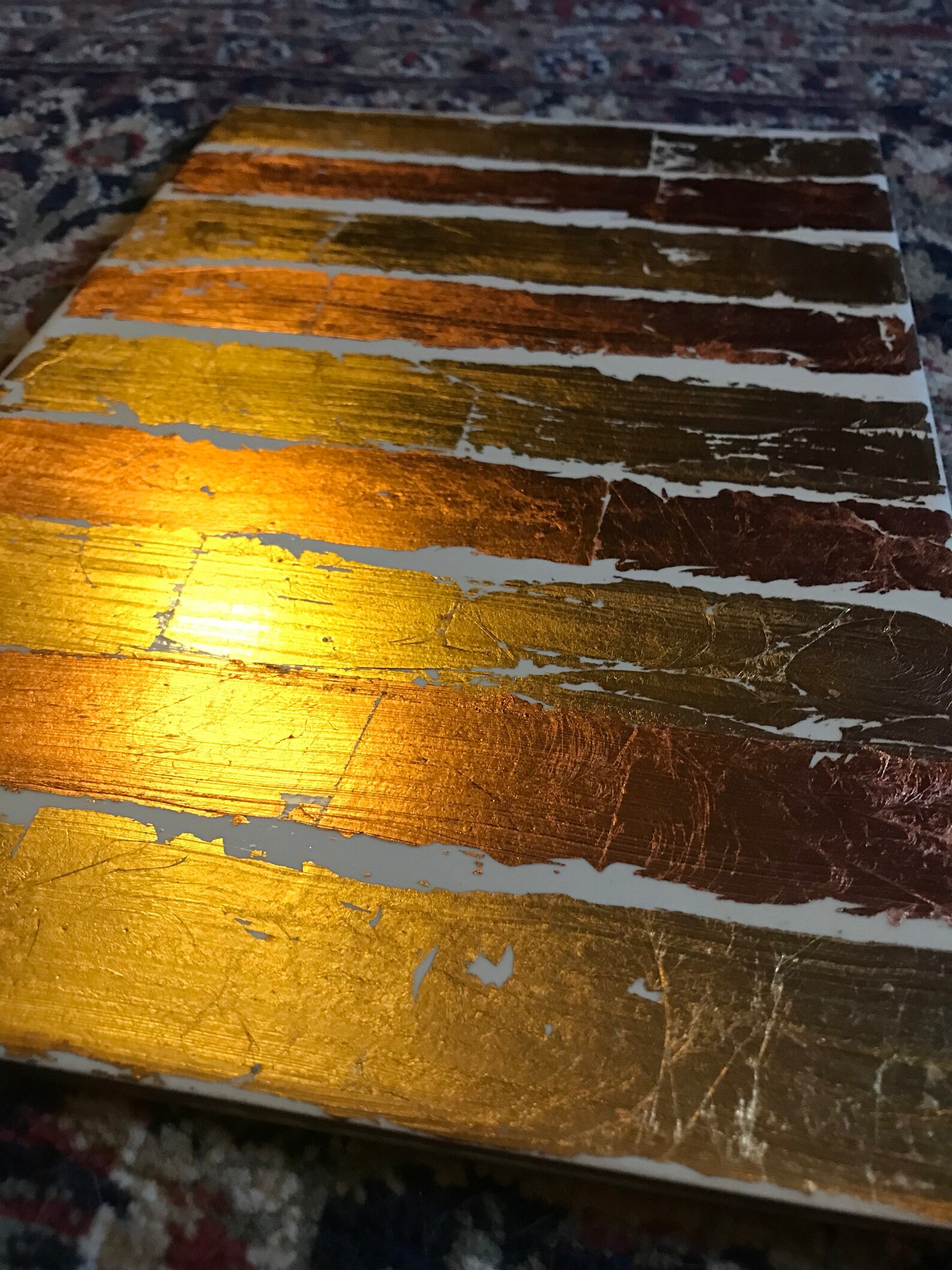 Gold leaf wall tile Etsy