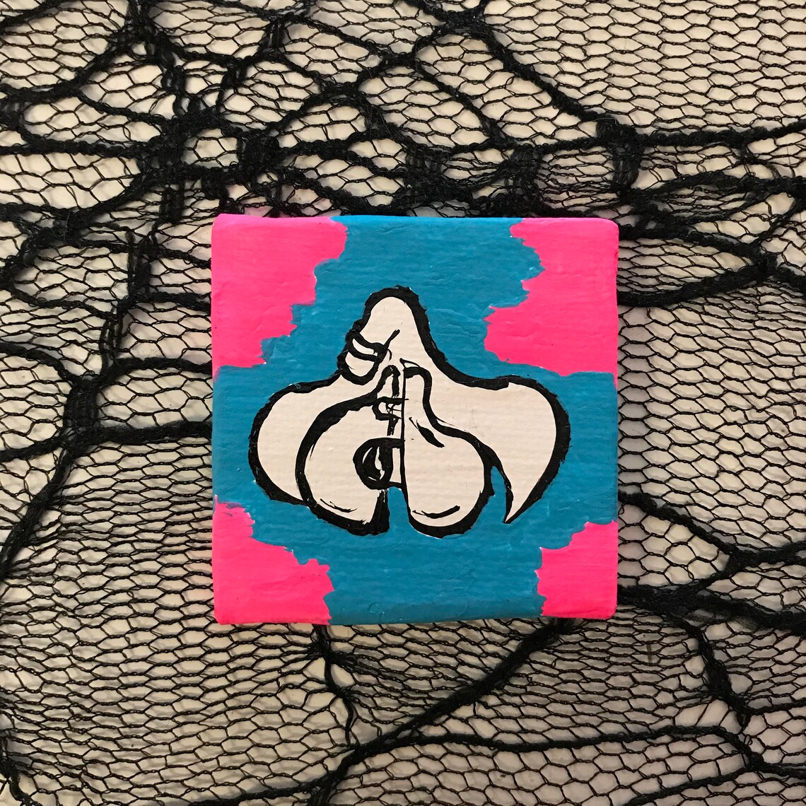 Turquoise and Pink Itty Bitty Clitty Etsy