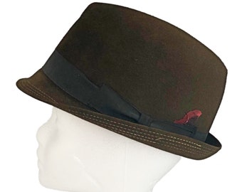 French 1950s Men FLECHET FEDORA HAT ~ Luxurious Gray Felt  display picture 1