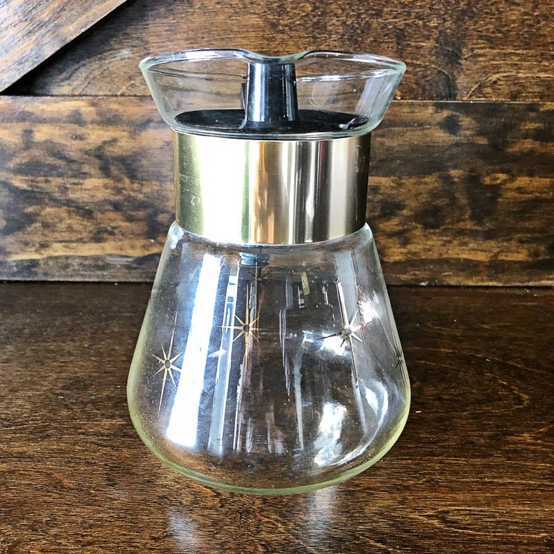 Vintage Corning ware coffee pot Atomic starburst 4 cup glass Etsy