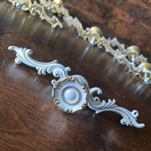 Vintage Brass Drawer Pulls & Knobs: Shabby Chic Hardware, Set of 6