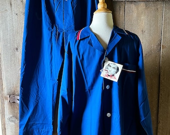 Vintage men's pajama set, NOS by John Weitz, long sleeve, size large, midcentury menswear