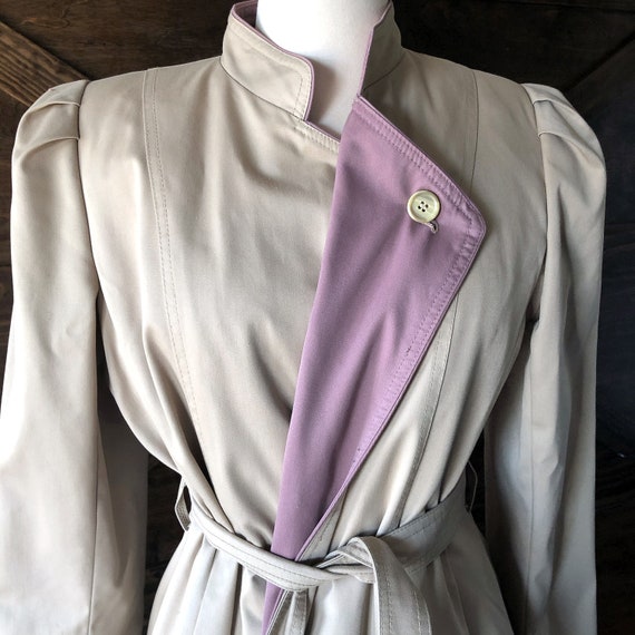 Vintage trench coat, removable inner lining, 1960… - image 3