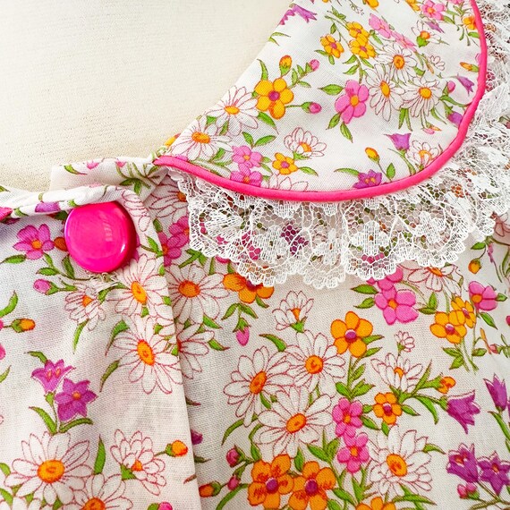 Vintage housedress, floral loungewear, vintage ni… - image 3