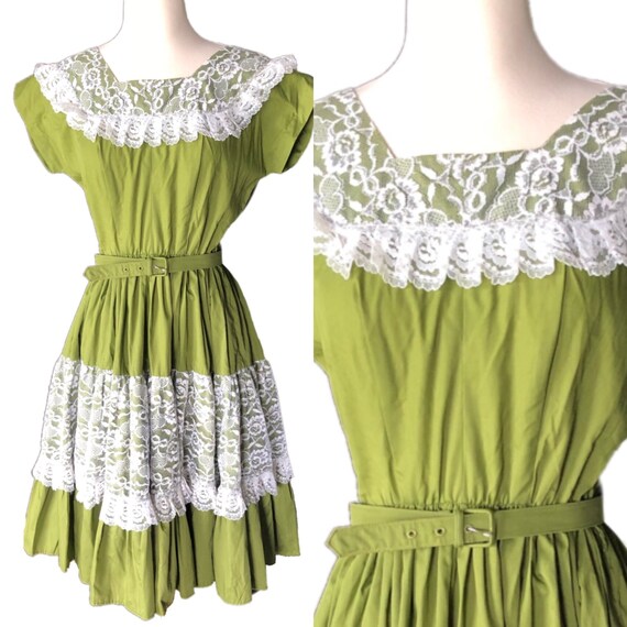 avocado green dress