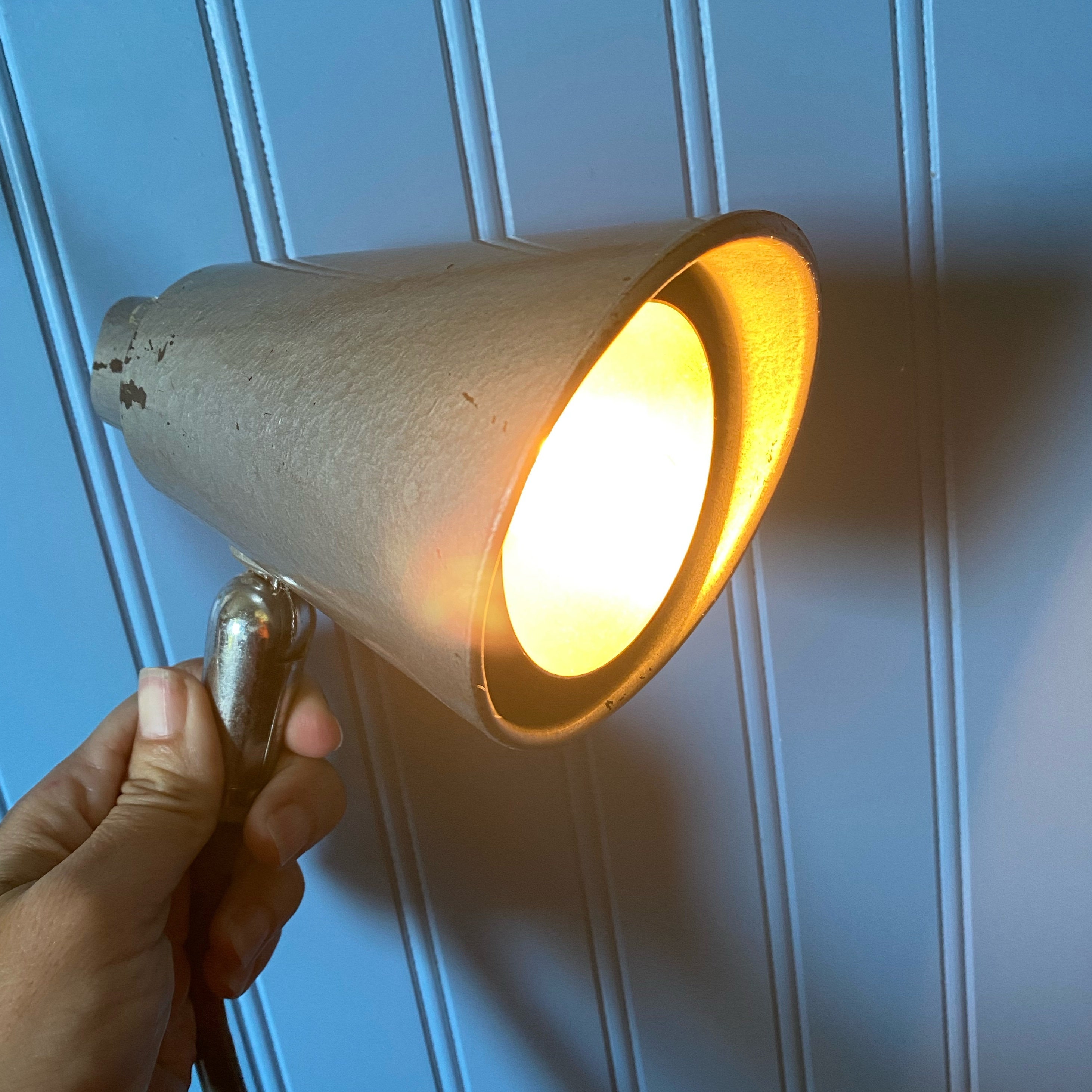 Vintage industrial spotlight deals