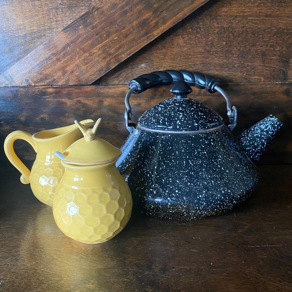 Enamel Tea Kettle Etsy