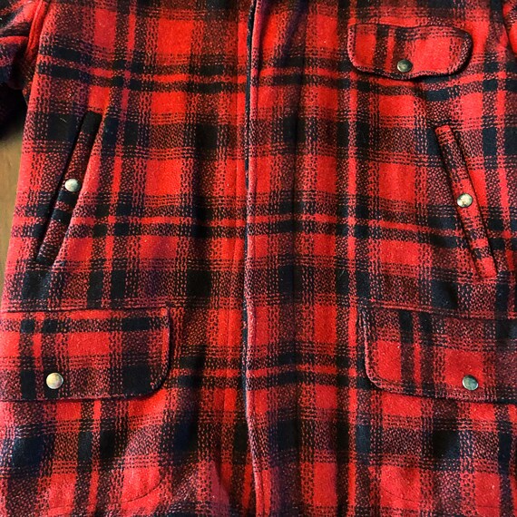 Vintage Hunting Jacket by Drybak, 1950's Red/black Plaid, Wool Hunting Coat, Mackinaw, Size Large - Etsy Vintage Hunting Jacket by Drybak, 1950's Red/black Plaid, Wool Hunting Coat, Mackinaw, Size Large - Etsy
