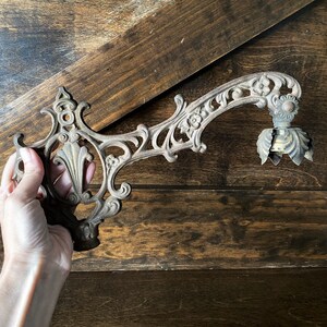 Vintage cast iron fixture, hardware, antique architectural salvage,