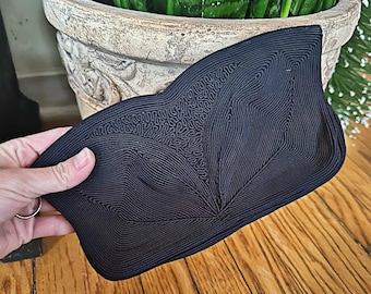 ヴィンテージネイビークラッチイブニングバッグ 8インチ x 4インチ