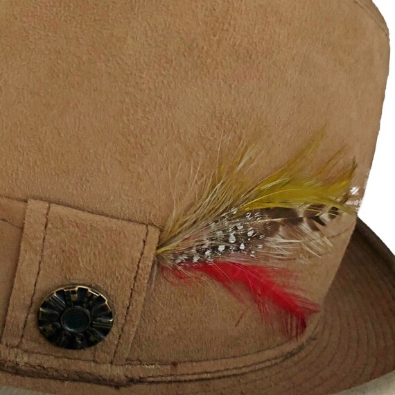 Vintage men's fedora, light brown, antelope trilb… - image 3