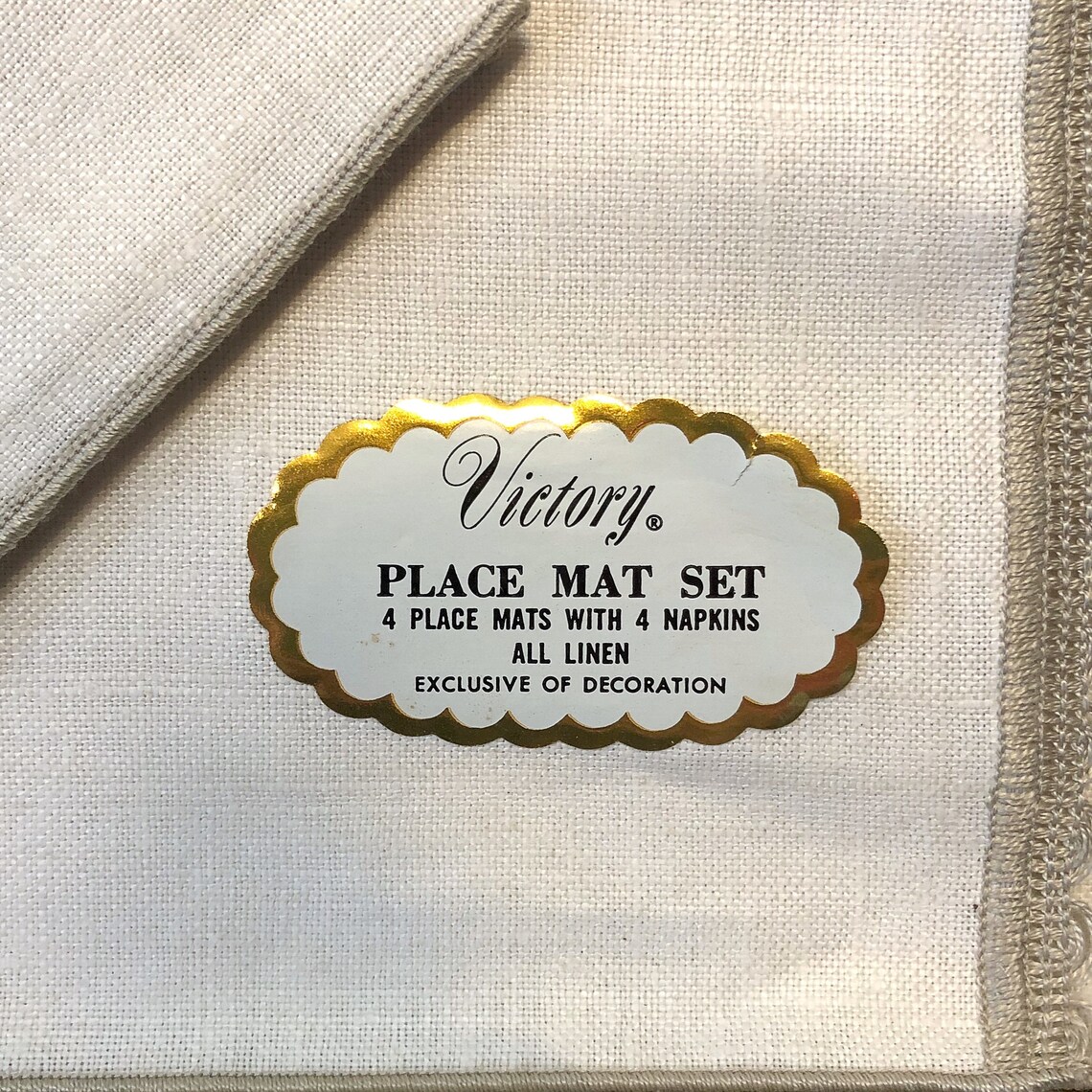 Vintage Linen Placemats and Napkins New in Box Vintage Etsy