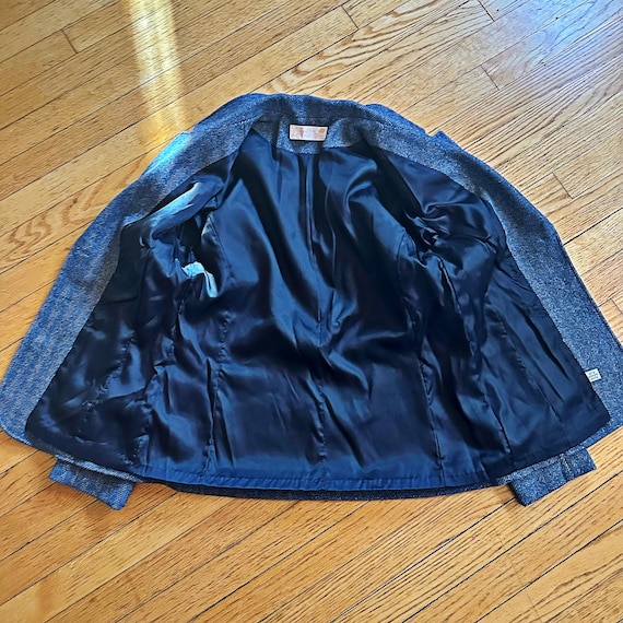 Vintage Pendleton Wool Suit, Gray Herringbone Jac… - image 8