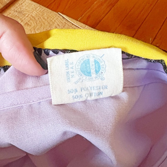 Vintage 1960s Lavender Housedress: Butterfly Coll… - image 6
