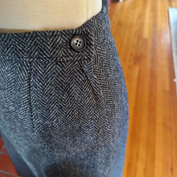 Vintage Pendleton Wool Suit, Gray Herringbone Jac… - image 6