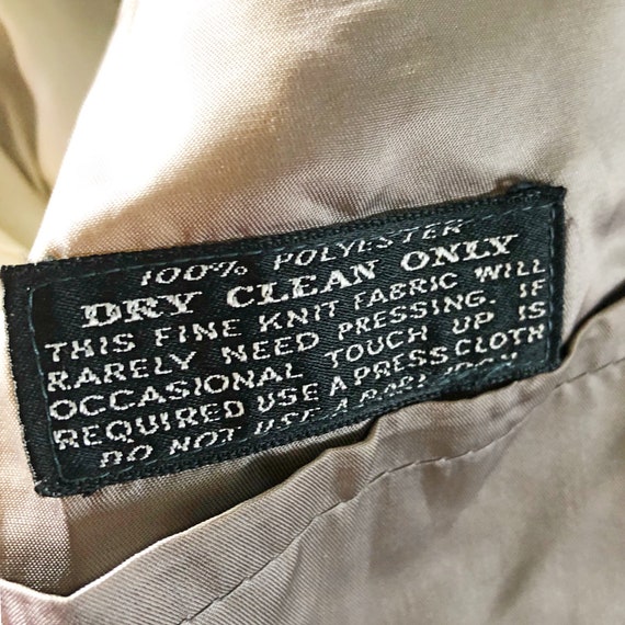 Vintage men's polyester suit jacket, 1970's blaze… - image 6