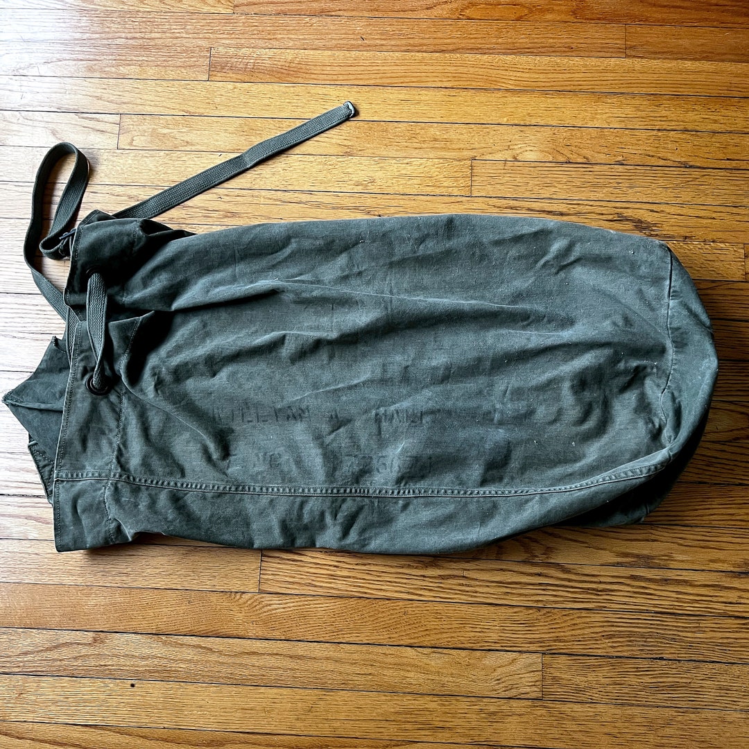 Vintage US Army Duffle Bag, Canvas Kit Bag, Vintage Duffle Bag, Etsy