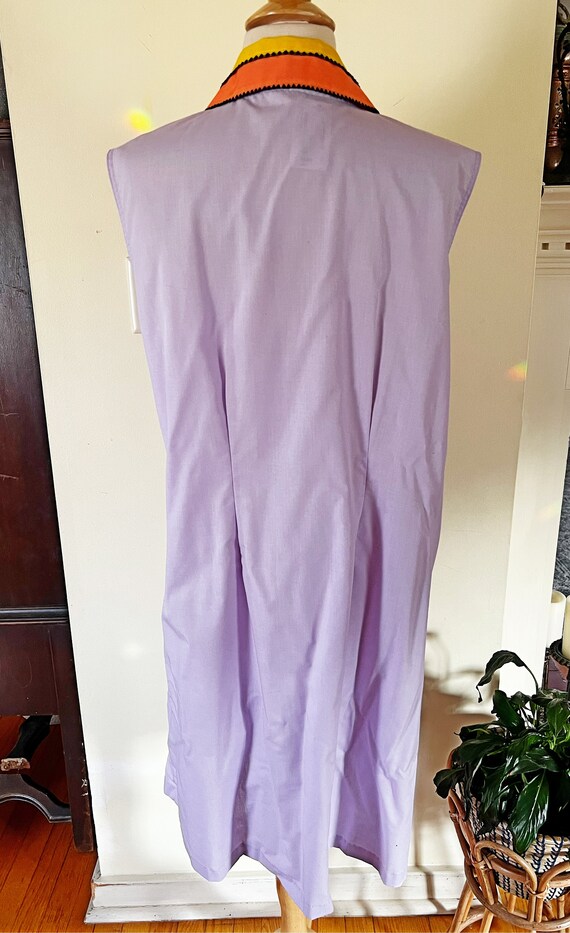Vintage 1960s Lavender Housedress: Butterfly Coll… - image 3