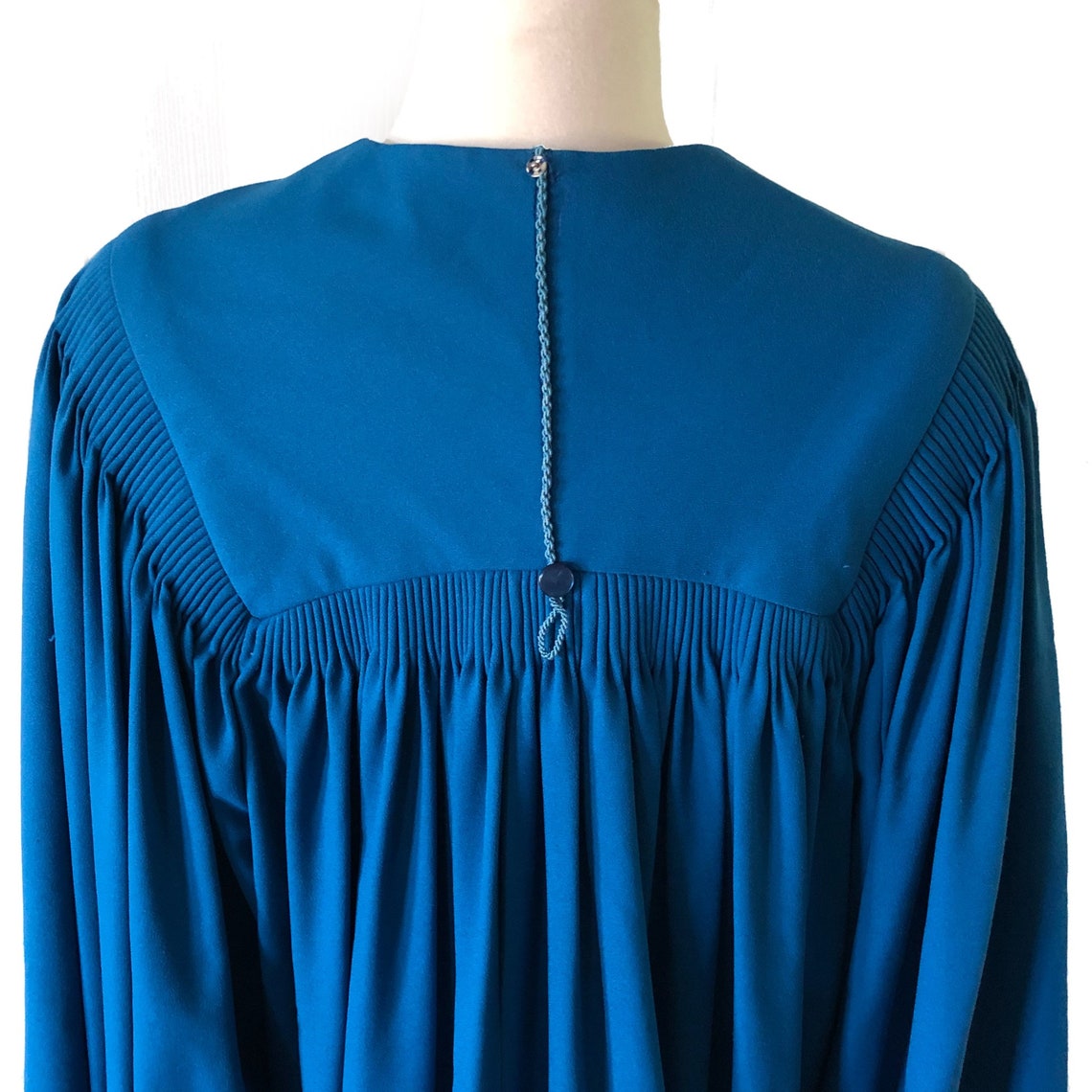 Vintage graduation gown choir robe blue angel sleeves | Etsy