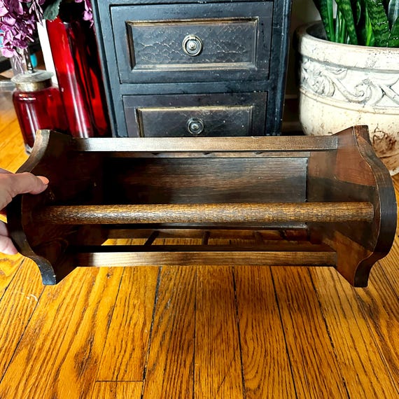 Vintage Wood Magazine Rack: Mid-century Home Decor - Etsy